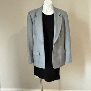 Vintage Pendleton Women's Size 16 100% Pure Virgin Wool Blueish Grey Blazer